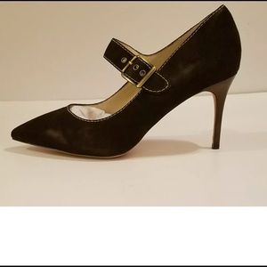 BETTYE MULLER GIBBS BROWN SUEDE PUMPS HEELS SHOES SIZE 6.5 EUC